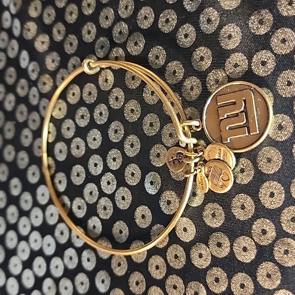 Alex and Ani "NY" gold bracelet.